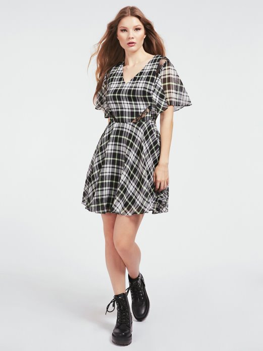 A-kroja Stane Preko Cijele Haljine Guess Shopping Bijela Multi