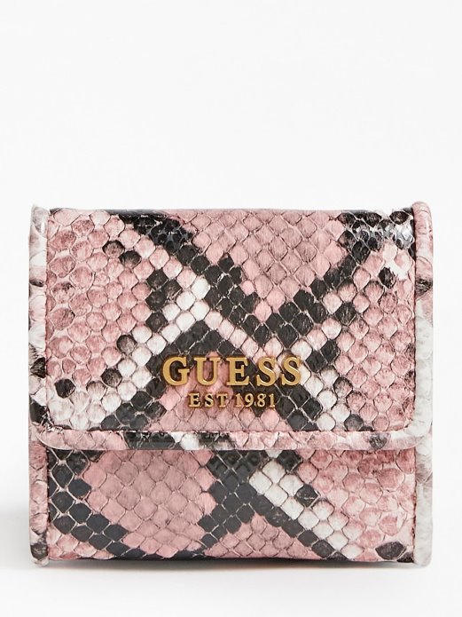 Abey Python Print Wallet Guess Shopping Multi Pink
