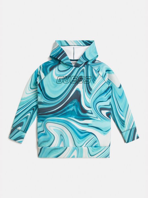 Aktivna Majica S Kapuljačom Plava Guess Shopping