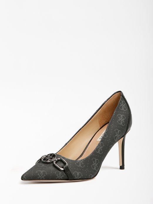 Aleda 4g Logo Court Cipela Crna Multi Guess Shopping