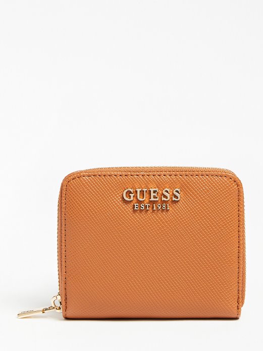 Alexie Saffiano Mini Novčanik Smeđa Guess Shopping