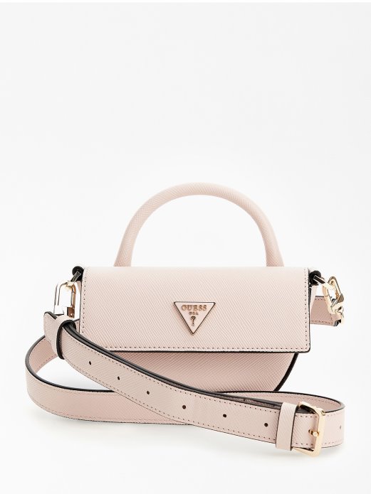 Alexie Saffiano Mini Torba Guess Shopping Ružičasta