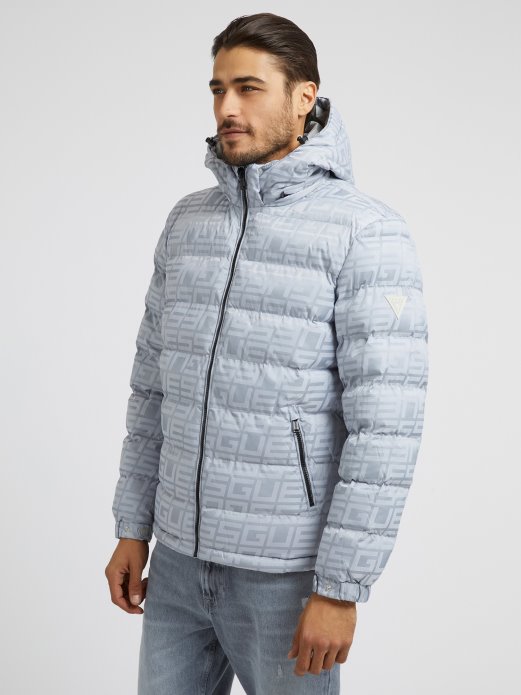 All Over Logo Puffer Guess Shopping