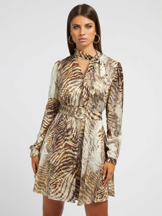 All Over Print Dress Guess Shopping Multi Bež