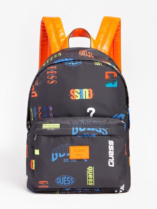 All Over Print Ruksak Crni Multi Guess Shopping