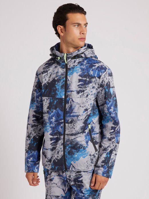 All Over Print Vjetrovka Plava Multi Guess Shopping