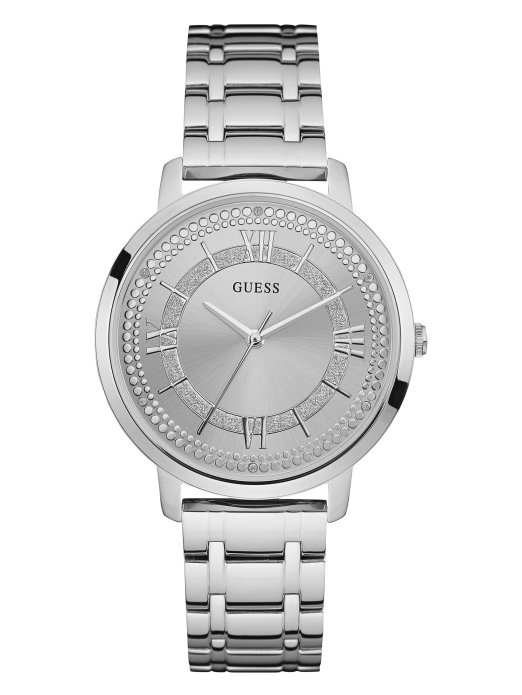 Analogni Sat Bez Srebrne Boje Guess Shopping