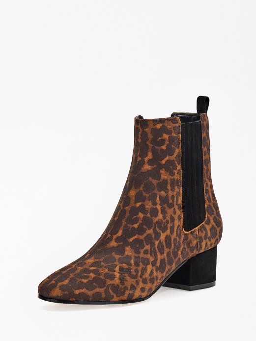 Animalier Suede Safia Niske čizme Guess Shopping