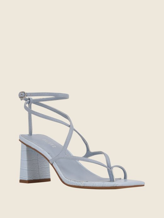 Arisae Blok Sandale S Potpeticom Svijetloplave Guess Shopping