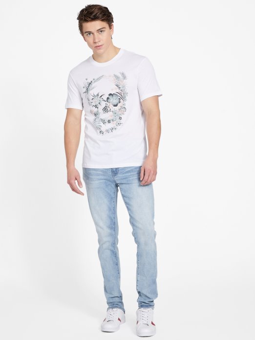 Bantan Majica S Okruglim Izrezom čista Bijela Guess Shopping