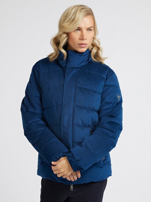 Baršunasta Puffer Guess Shopping Plava