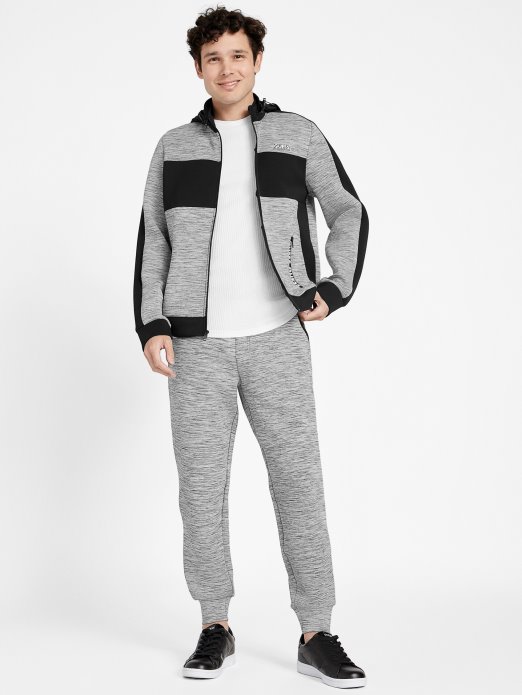 Benson Scuba Mock Ovratnik Jakna S Patentnim Zatvaračem Svijetlo Melange Siva Guess Shopping