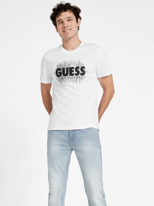 Berrie Logo Tee Guess Shopping Pure White