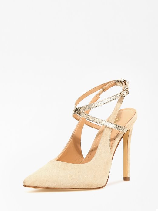 Bež Amazie Antilop Mješavina Slingback Guess Shopping