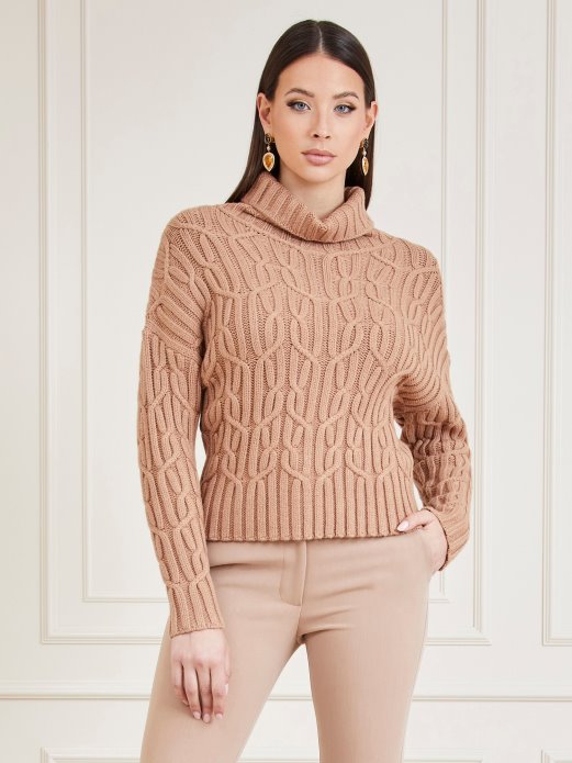 Bež Džemper S Kabelima Marciano Guess Shopping