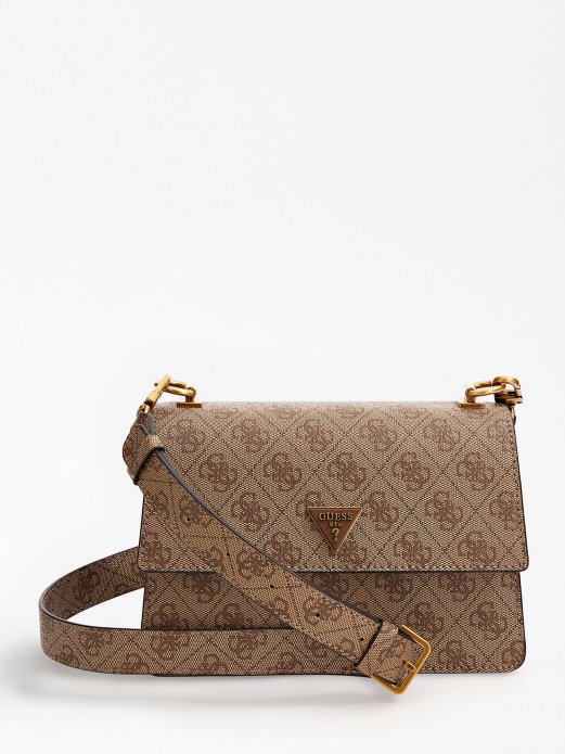 Bež Guess Shopping Alexie 4g Logo Mini Torba Preko Ramena