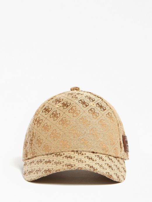 Bež Guess Slamnati šešir Za Kupovinu S 4g Logotipom