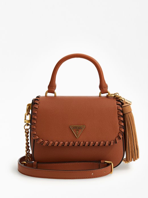 Bež Mini Torba Od Guess Shopping Kaoma Nappa Kože