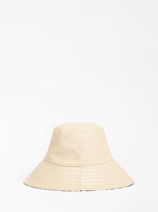 Bež šešir Od Umjetne Kože Guess Shopping