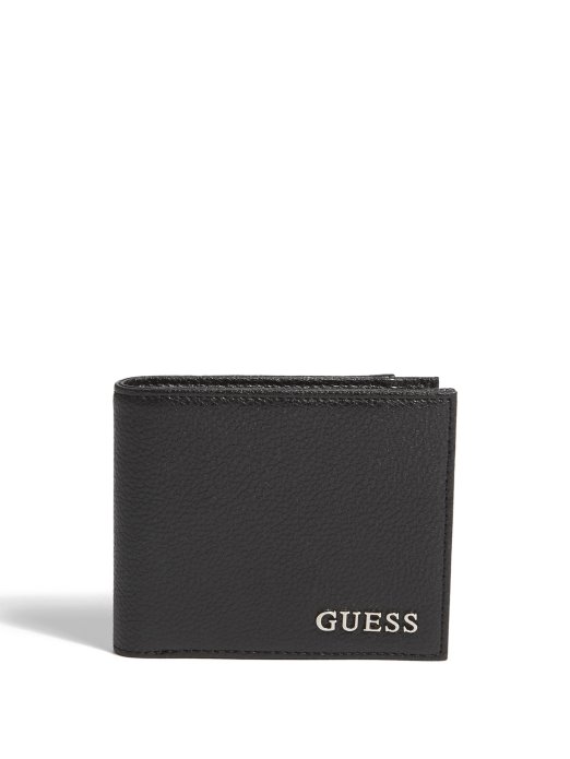Bifold Logo Wallet Guess Shopping Black