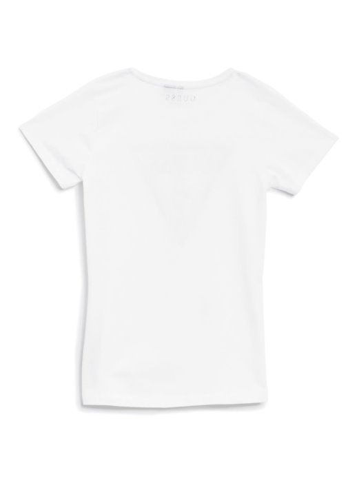 Bijela Folija Trokut Logo T-shirt Guess Shopping
