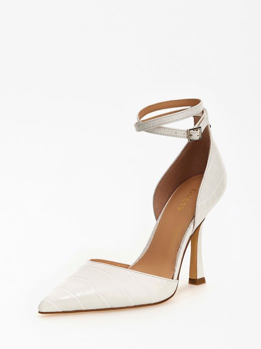 Bijela Guess Shopping Sydnie Sandala S Croc Printom