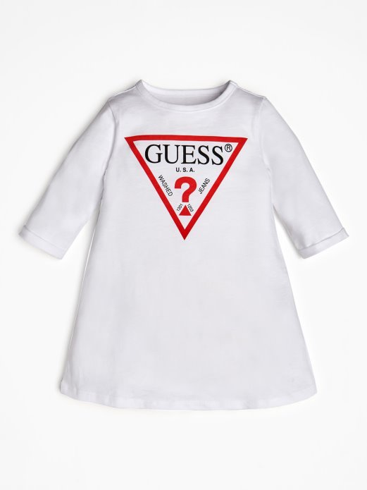 Bijela Guess Shopping Trokut Haljina S Logotipom