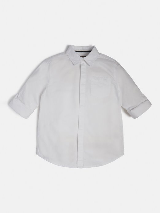 Bijela Košulja S Logotipom Sprijeda Pogodi Kupnju