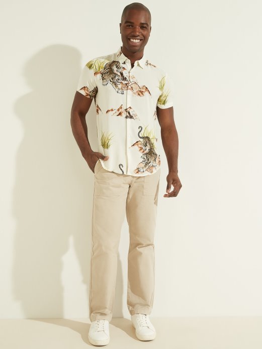 Bijela Košulja S Višestrukim Printom Guess Shopping