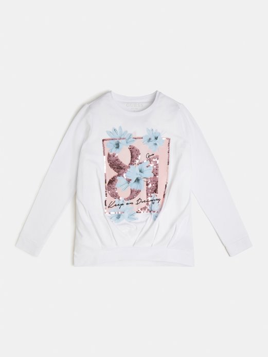 Bijela Majica S Prednjim Printom Guess Shopping Novi Trend