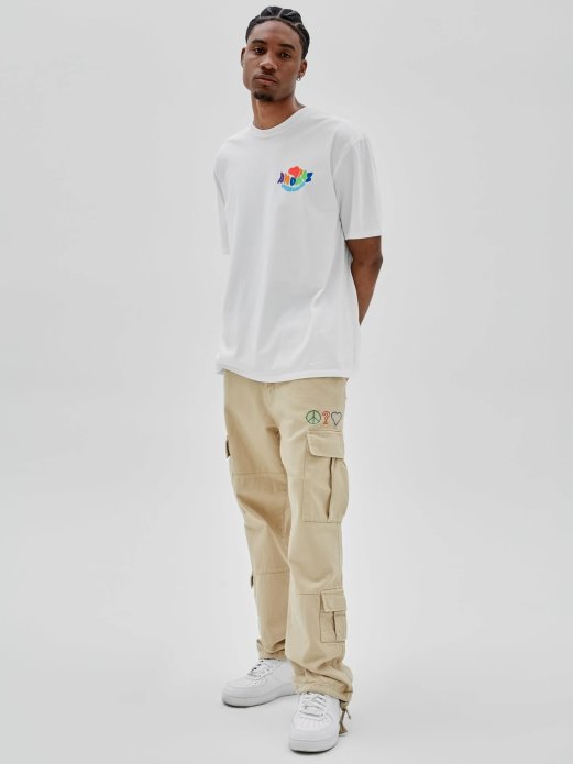 Bijela Majica S Printom Guess Shopping Back