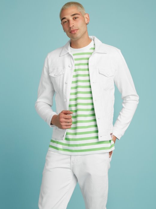 Bijela Tanka Traper Jakna Guess Shopping