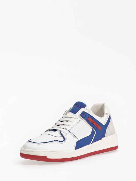 Bijele Guess Shopping Kožne Niske Tenisice Vicenza