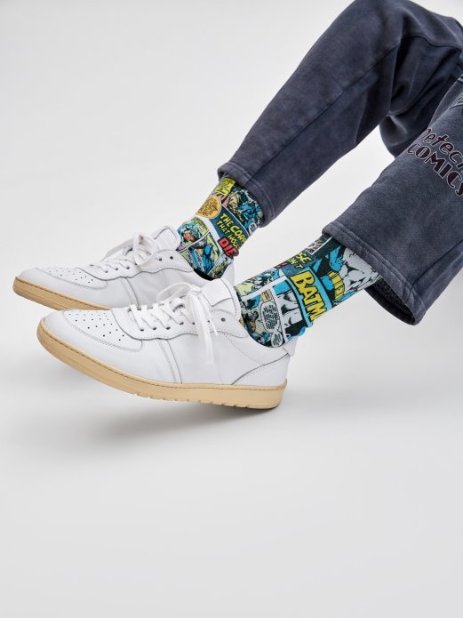 Bijele Multi Batman Strip čarape Guess Shopping