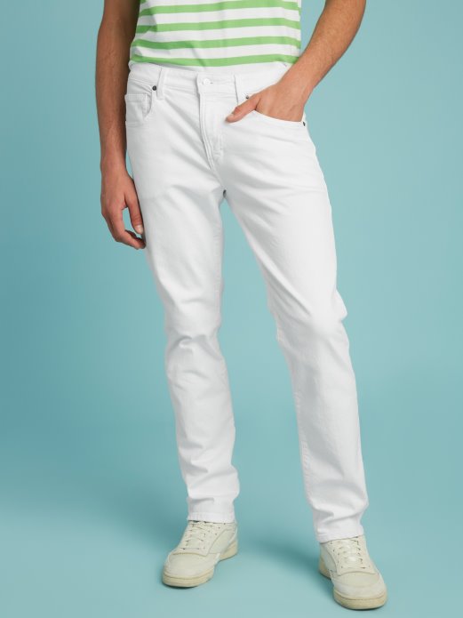 Bijele Uske Traper Hlače Guess Shopping