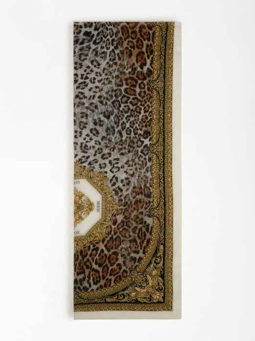 Bijeli Guess Shopping Animalier Barokni šal