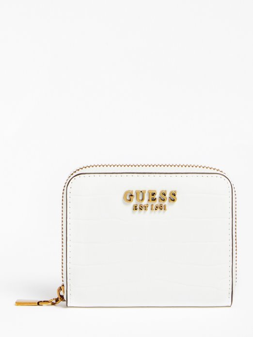 Bijeli Lovor Croc Print Mini Novčanik Guess Shopping
