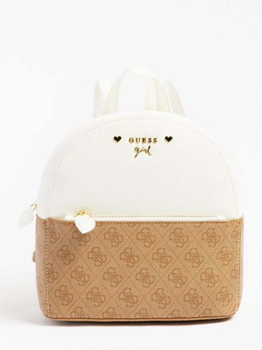 Bijeli Ruksak S Logotipom 4g Pogodi Kupnju