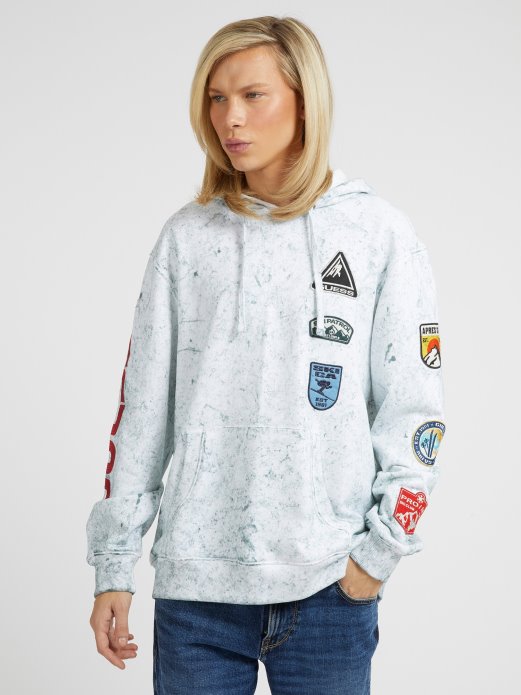 Bijeli Sweatshirt S Višestrukim Vezanjem Guess Shopping