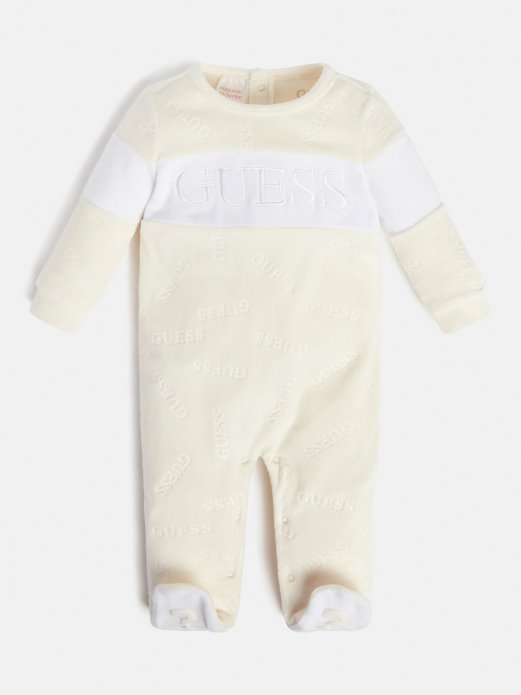 Bijeli šenil Po Cijelom Rubu Guess Shopping Logo