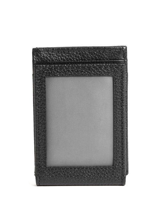 Bishop Magnetic Fold Wallet Guess Shopping Black