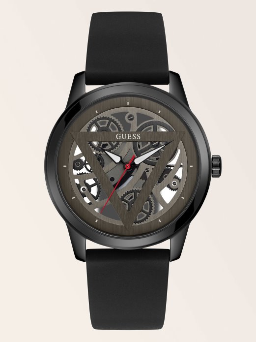 Black Guess Shopping Logo Analogni Sat