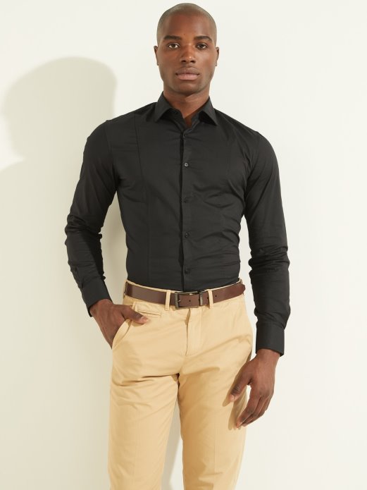 Black Marciano Regular Shirt Guess Shopping