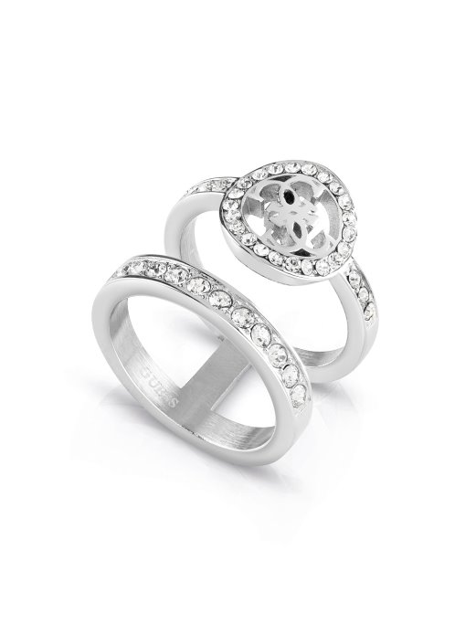 Blooming Peony Ring Guess Shopping Silver