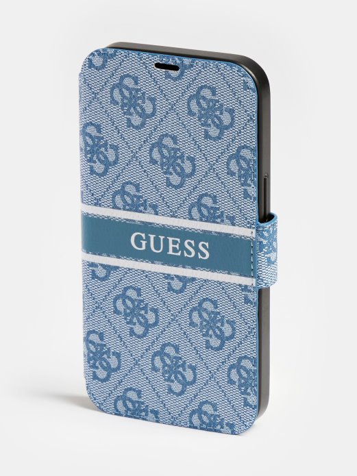 Blue Guess Shopping Iphone 13 Book Type Cover
