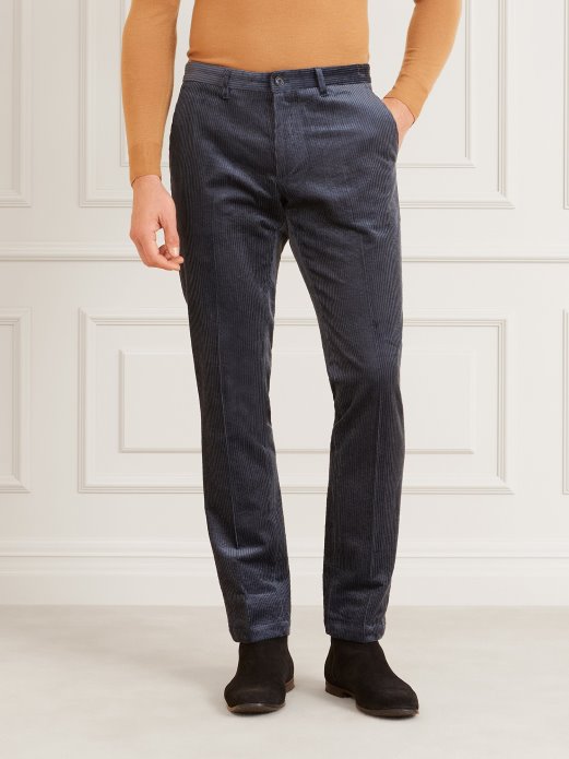 Blue Guess Shopping Marciano Hlače Od Samta