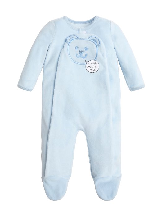 Bodi Medvjed Od Velura (0-12m) Guess Shopping Frosted Blue