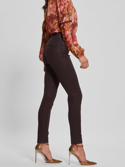 Bogato Smeđe Multi Guess Shopping 1981 Obložene Uske Traperice