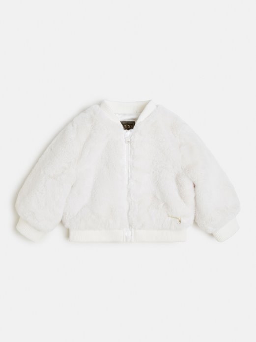 Bomber Od Umjetnog Krzna Guess Shopping White