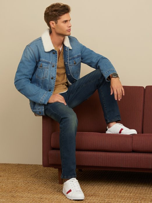 Braun šerpa Jakna Srednje Pranje Guess Shopping